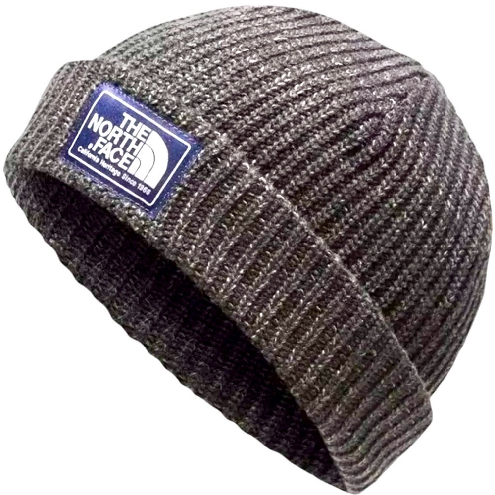The North Face Salty Dog Lined Beanie Hat Gray Unisex Cozy Winter Cap